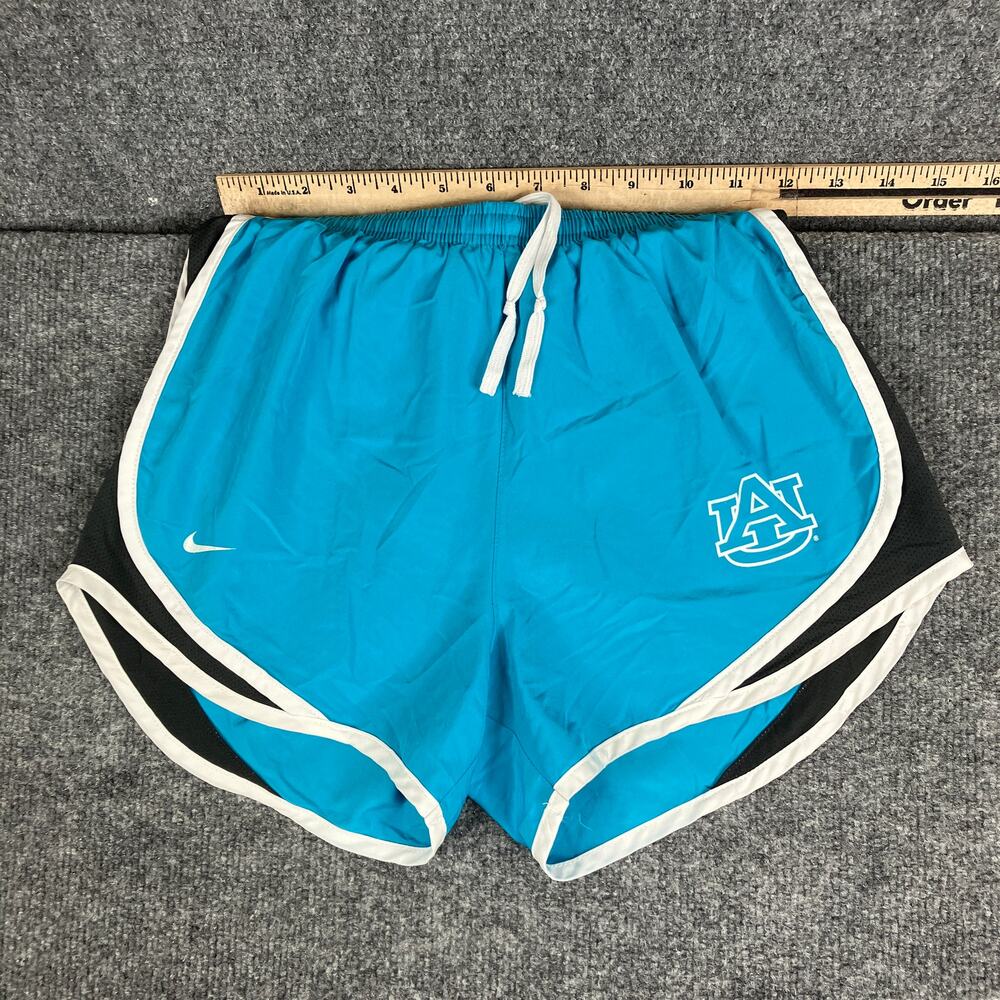 Nike Active Shorts Womens Size XS Blue Auburn Dri-Fit Athletic Logo Drawstring